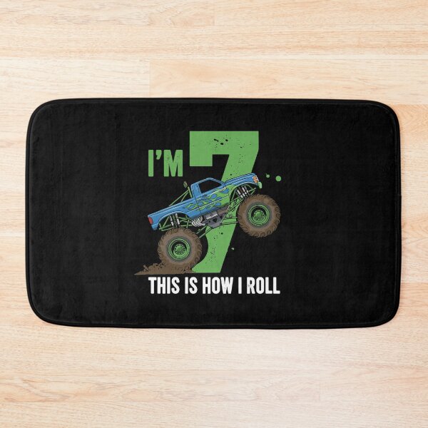 Item preview, I'm 7 This Is How I Roll Monster Truck Seventh Birthday Boy designed and sold by PopStars1993.