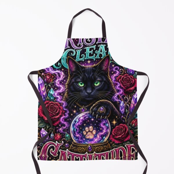 Item preview, Crystal Clear Cattitude Black Cat Crystal Ball T-Shirt | Mystical Gothic Cat Lover Witchy Roses Celestial Magic Tee designed and sold by HopeAndHustle.