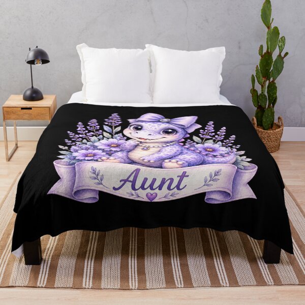 Item preview, Aunt Dinosaur Shirt, Purple Family Dinosaur Gift, Cute Watercolor Dino Art Classic T-Shirt designed and sold by podlook.