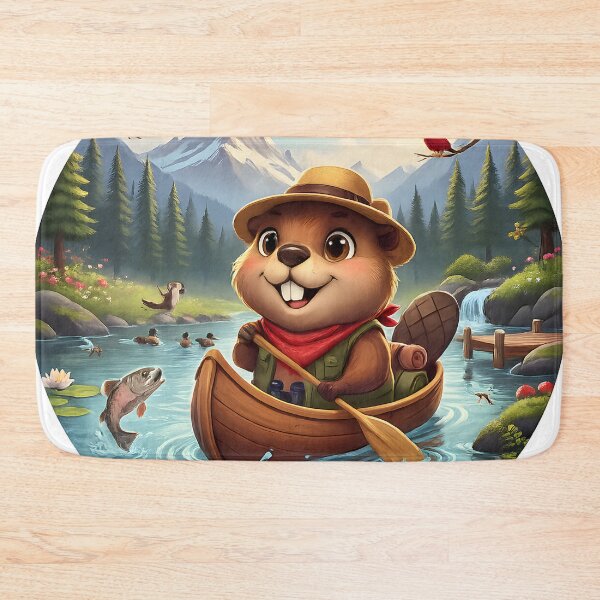 Item preview, Happy Beaver Adventures – Beaver Canoe Adventure designed and sold by Clothes With Smiling Animals Walt Gral.