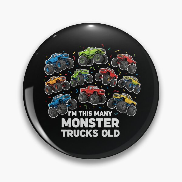 Item preview, I'm This Many Monster Trucks Old 10th Birthday Boy Monster Truck Lover designed and sold by PopStars1993.