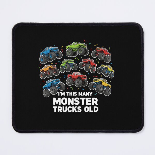 Item preview, I'm This Many Monster Trucks Old 10th Birthday Boy Monster Truck Lover designed and sold by PopStars1993.