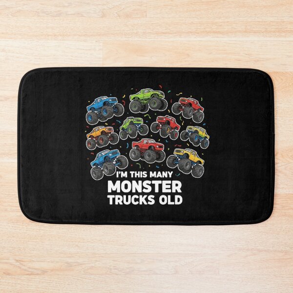 Item preview, I'm This Many Monster Trucks Old 10th Birthday Boy Monster Truck Lover designed and sold by PopStars1993.