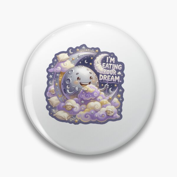 Item preview, I'm Eating Your Dream Funny Fantasy Sticker designed and sold by Imaginarium of Chaos falcon88 .