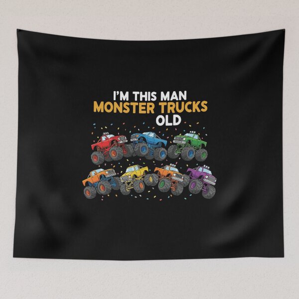 Item preview, I'm This Man Monster Trucks Old Birthday Boy Monster Truck Fan designed and sold by PopStars1993.