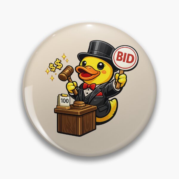 Item preview, Auction Duck designed and sold by BROHLine Studio.