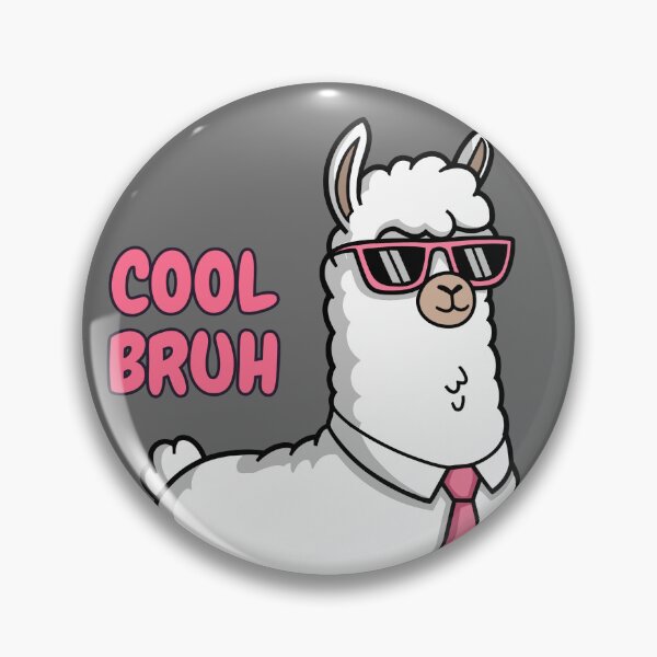 Item preview, Cool bruh, funny llama in cool glasses designed and sold by BritishDelights.