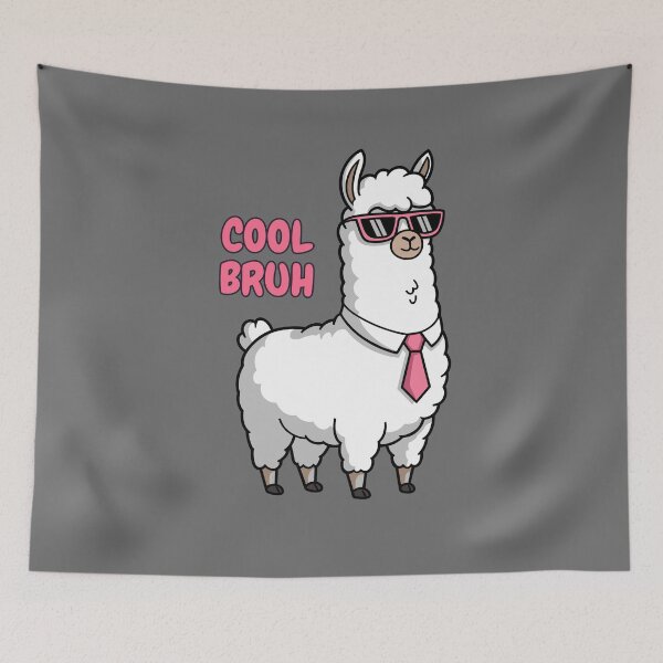 Item preview, Cool bruh, funny llama in cool glasses designed and sold by BritishDelights.