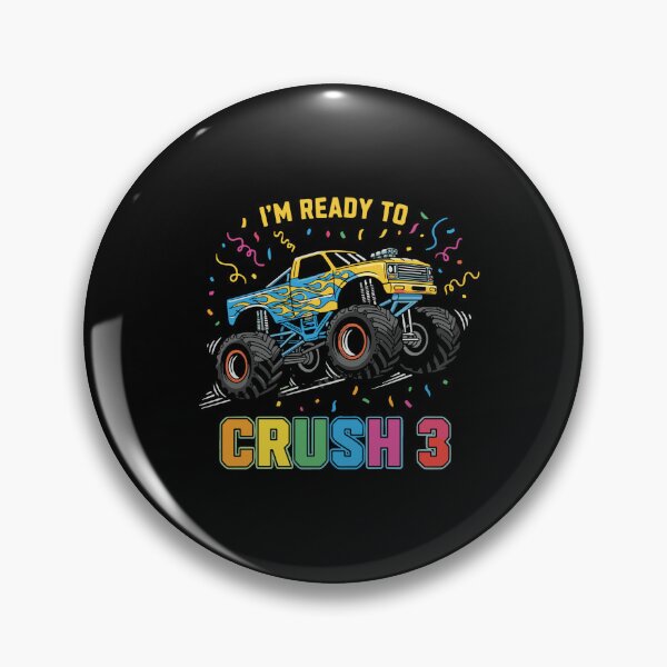 Item preview, I'm Ready To Crush 3 Monster Truck Birthday Three Year Old designed and sold by PopStars1993.
