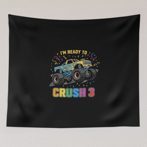 Item preview, I'm Ready To Crush 3 Monster Truck Birthday Three Year Old designed and sold by PopStars1993.