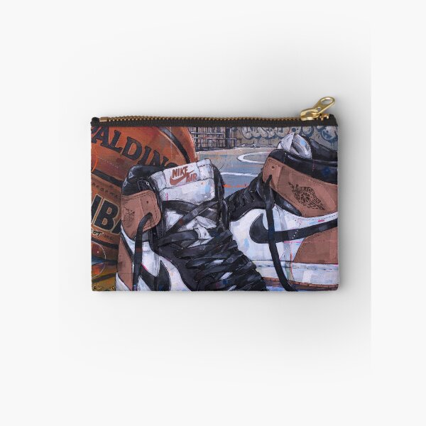 Item preview, Jordan1 rust pink sneaker basketball art designed and sold by GalleryKauffeld.