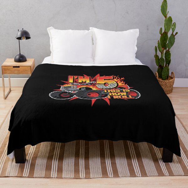Item preview, I'm 5 This Is How I Roll Monster Truck Fifth Birthday Boy designed and sold by PopStars1993.