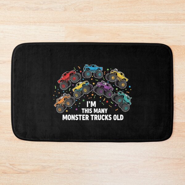 Item preview, I'm This Many Monster Trucks Old Eight Birthday Monster Truck Kids designed and sold by PopStars1993.