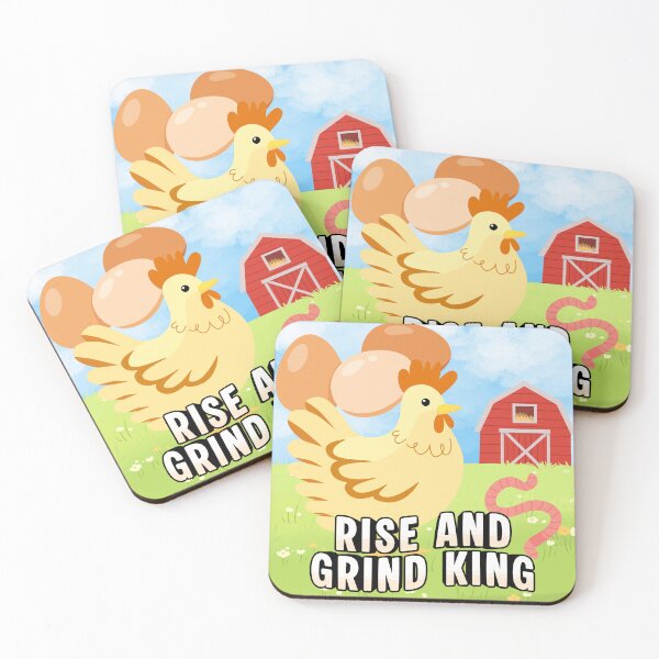 Item preview, Rise and Grind King Hen designed and sold by GeoGoose.