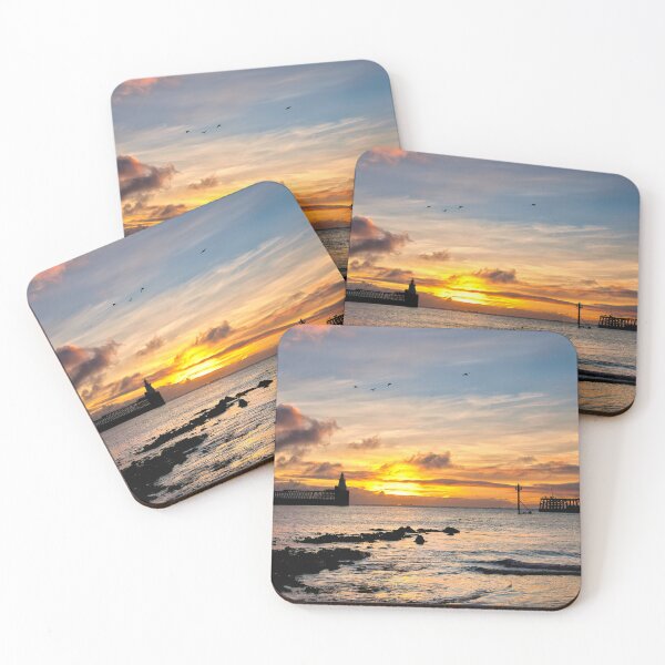 Item preview, November Sunrise at the mouth of the River Blyth in Northumberland designed and sold by Violaman.