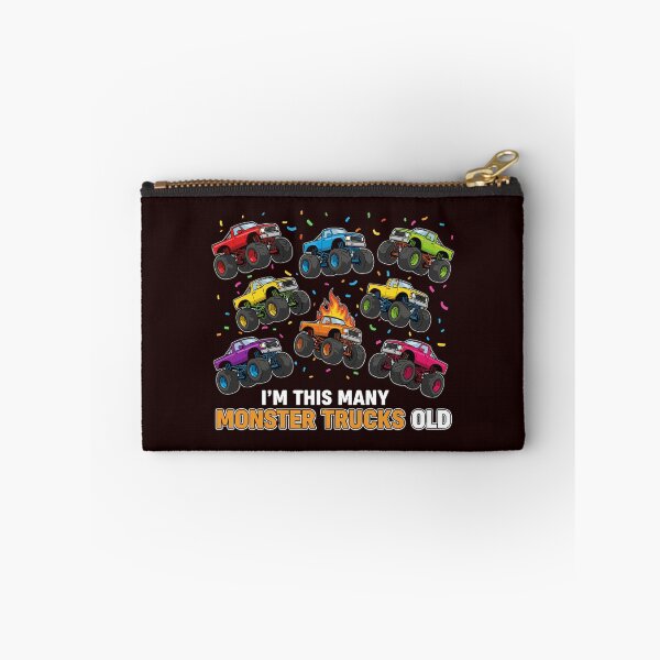 Item preview, I'm This Many Monster Trucks Old Birthday Kids Eight Years Old Boy Girl Celebration designed and sold by PopStars1993.