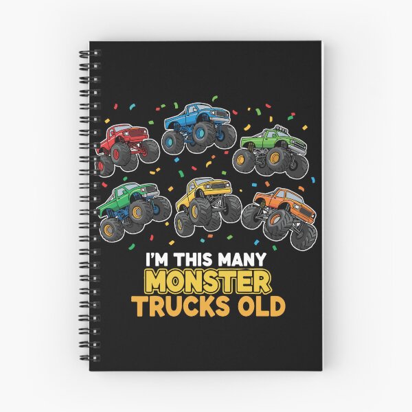 Item preview, I'm This Many Monster Trucks Old Six Year Old Birthday Monster Truck Fan designed and sold by PopStars1993.