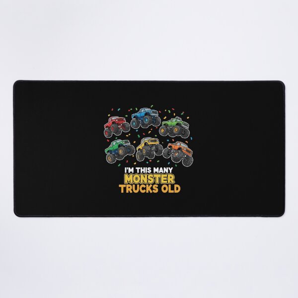 Item preview, I'm This Many Monster Trucks Old Six Year Old Birthday Monster Truck Fan designed and sold by PopStars1993.