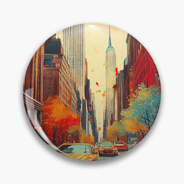 Item preview, New York City Rush - Vibrant Manhattan Street Art designed and sold by Outlet Raloel.