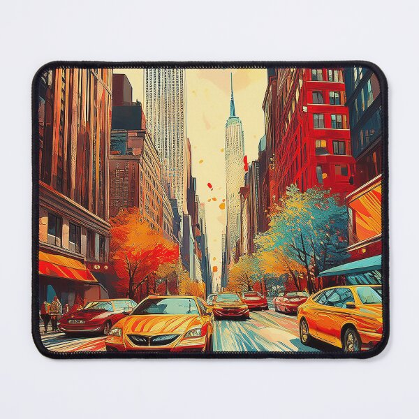 Item preview, New York City Rush - Vibrant Manhattan Street Art designed and sold by Outlet Raloel.