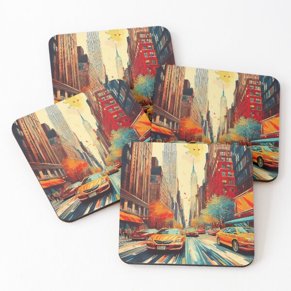 Item preview, New York City Rush - Vibrant Manhattan Street Art designed and sold by Outlet Raloel.