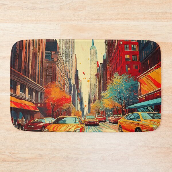 Item preview, New York City Rush - Vibrant Manhattan Street Art designed and sold by Outlet Raloel.