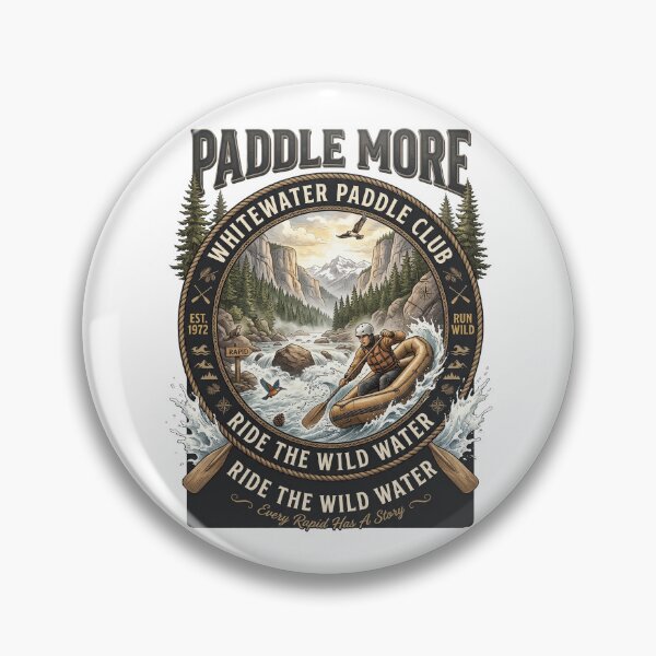 Item preview, Paddle More - Whitewater Paddle Club Vintage Rafting Adventure designed and sold by Roy & Tiffany.