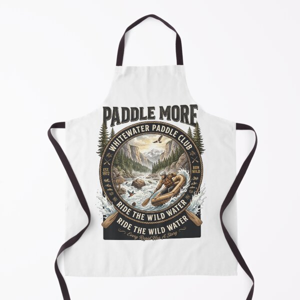 Item preview, Paddle More - Whitewater Paddle Club Vintage Rafting Adventure designed and sold by Roy & Tiffany.