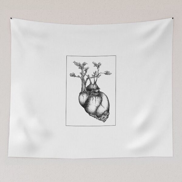 Item preview, Magpie Heart Tree Illustration designed and sold by Magpie Prints.