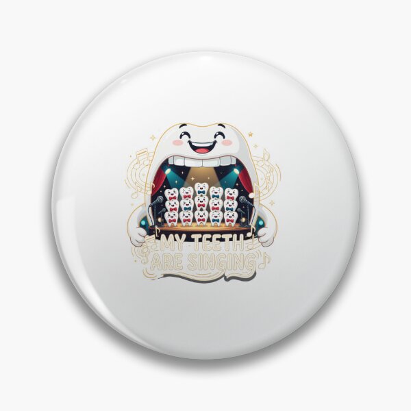 Item preview, My Teeth Are Singing Funny Music Sticker designed and sold by Imaginarium of Chaos falcon88 .