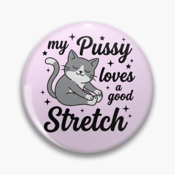 Item preview, Funny Stretching Cat Pussy Cat Yoga Design Sarcastic Quote designed and sold by HamadaArtivio1.