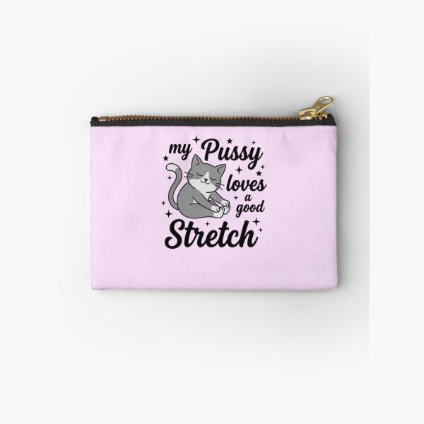 Item preview, Funny Stretching Cat Pussy Cat Yoga Design Sarcastic Quote designed and sold by HamadaArtivio1.