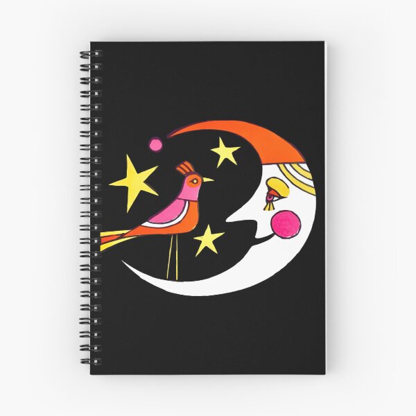 Item preview, Celestial Moon and Bird Folk Art designed and sold by stewartrickm.
