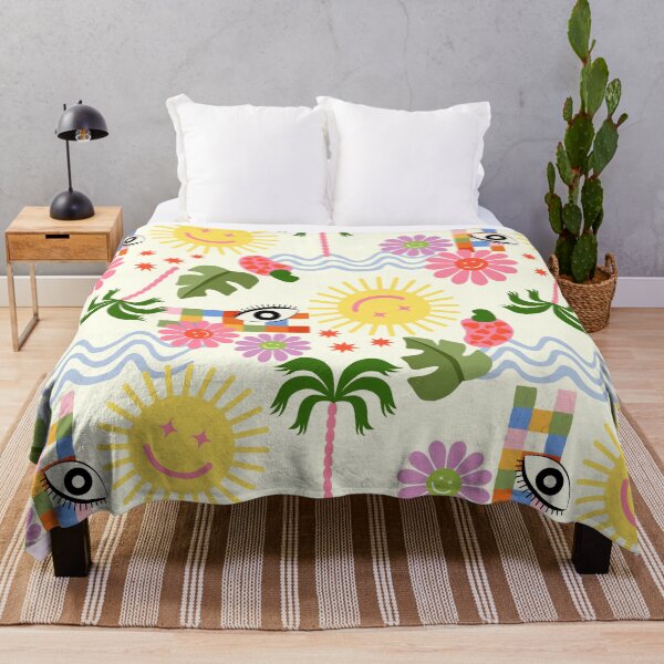 Item preview, Happy Tropics – Retro Folk Pattern designed and sold by malungoart.