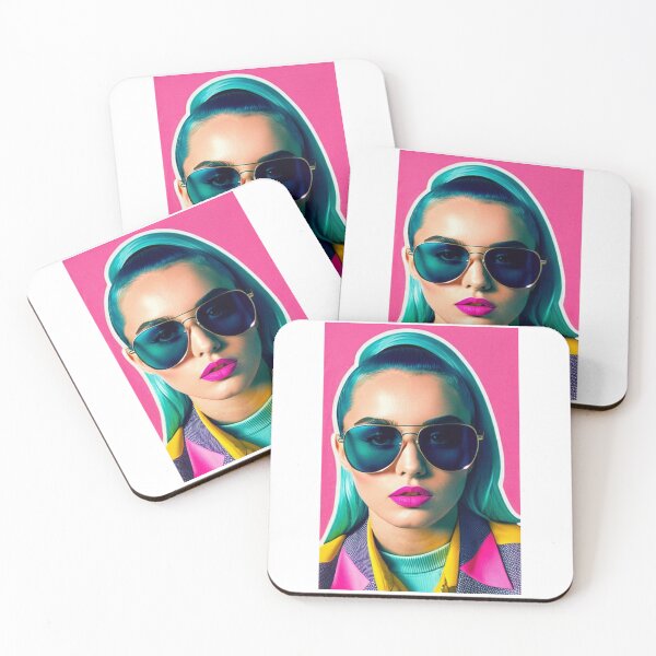 Item preview, Art - Pop Art Portrait, Synthwave and Cyberpunk Aesthetic designed and sold by Beat-It.