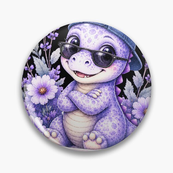 Item preview, Cute Purple Dinosaur Brother Shirt | Watercolor Family Dinosaur | Kawaii Lavender Dino Gift Classic T-Shirt  designed and sold by podlook.
