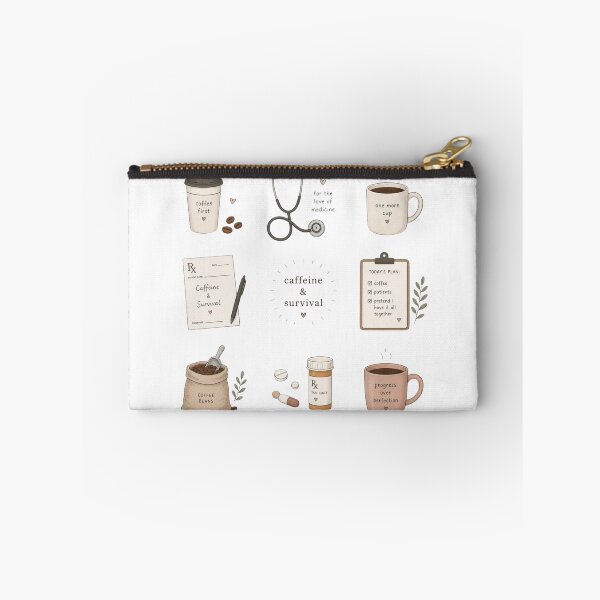 Item preview, Caffeine & Survival | Med Student Aesthetic Coffee Design designed and sold by Aspecthub.