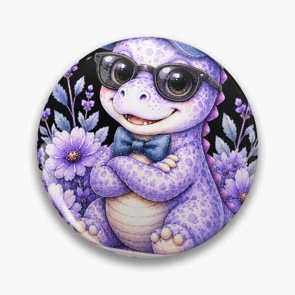 Item preview, Cute Purple Dinosaur Uncle Shirt, Watercolor Family Dinosaur, Kawaii Lavender Dino Gift designed and sold by podlook.