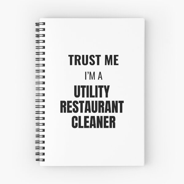 Artikelvorschau, Trust Me I'm a Utility Restaurant Cleaner (Black) entworfen und verkauft von ShipCrewNation.