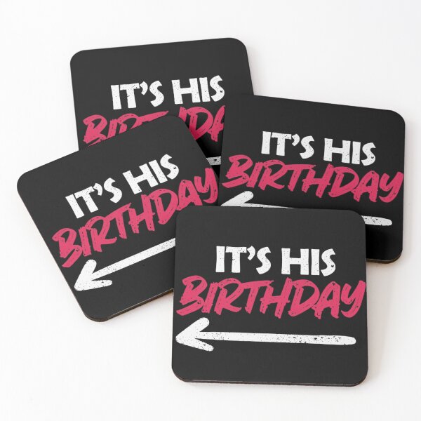 Item preview, It's His Birthday Left Pointing Arrow Matching Group Party designed and sold by haitrieuic96.