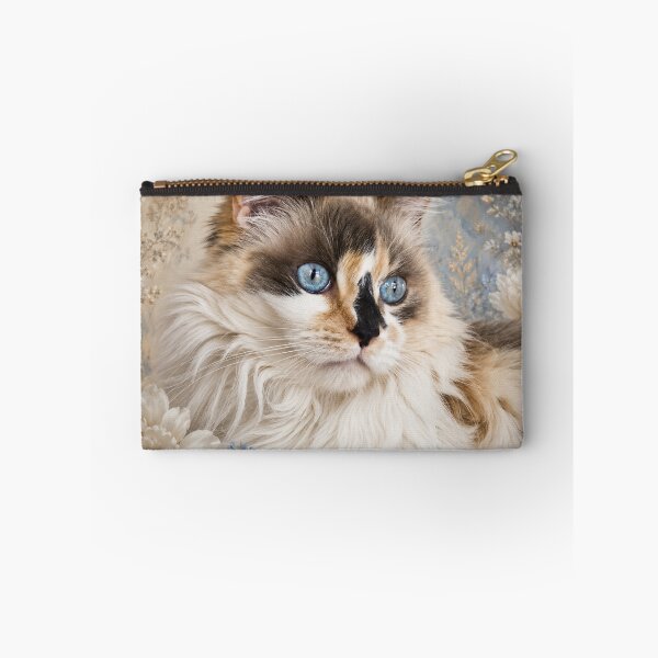 Item preview, Blue-Eyed Floral Cat | Dreamy Fine Art Feline Portrait designed and sold by Kimberly Palmer.