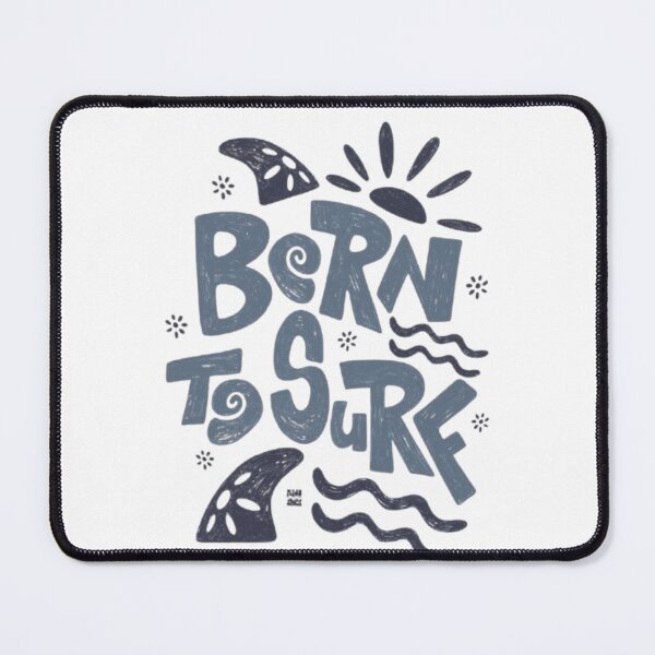 Item preview, Born to Surf – Playful Ocean Typography Design designed and sold by WATEKE.