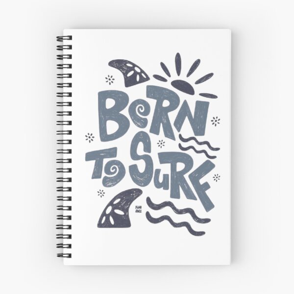 Item preview, Born to Surf – Playful Ocean Typography Design designed and sold by WATEKE.
