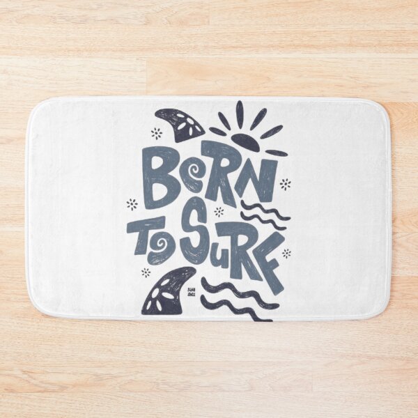 Item preview, Born to Surf – Playful Ocean Typography Design designed and sold by WATEKE.