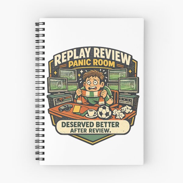 Item preview, Replay Review Panic Room – Funny Football Fan Drama designed and sold by Concrete Coffee Studio.