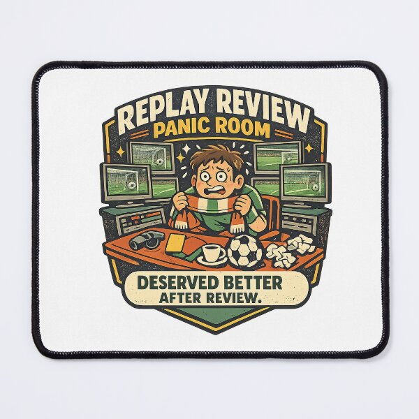 Item preview, Replay Review Panic Room – Funny Football Fan Drama designed and sold by Concrete Coffee Studio.