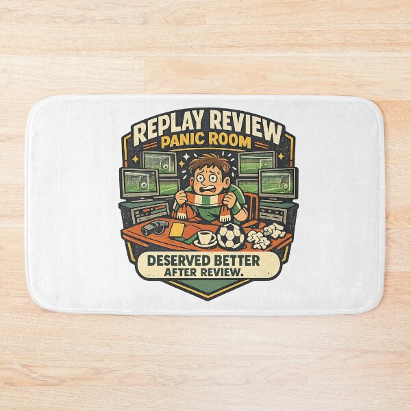 Item preview, Replay Review Panic Room – Funny Football Fan Drama designed and sold by Concrete Coffee Studio.