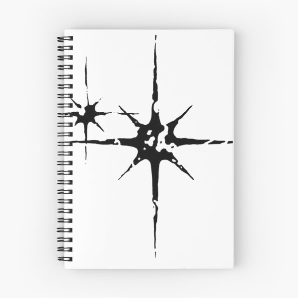 Item preview, Y2K Cyber Sigilism Twin Stars - Distorted Grunge Nord Star designed and sold by Kromatik.