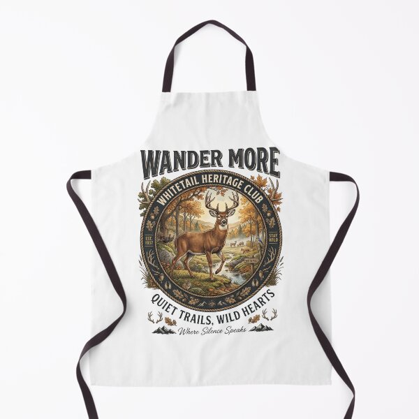 Item preview, Wander More - Whitetail Heritage Club Vintage Deer Badge designed and sold by Tiffany Roy.