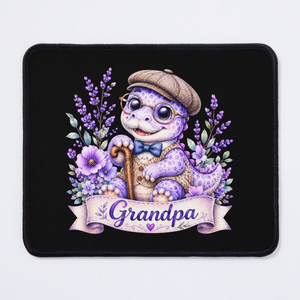 Item preview, Grandpa Dinosaur Shirt, Purple Family Dinosaur Gift, Cute Watercolor Dino Art designed and sold by podlook.
